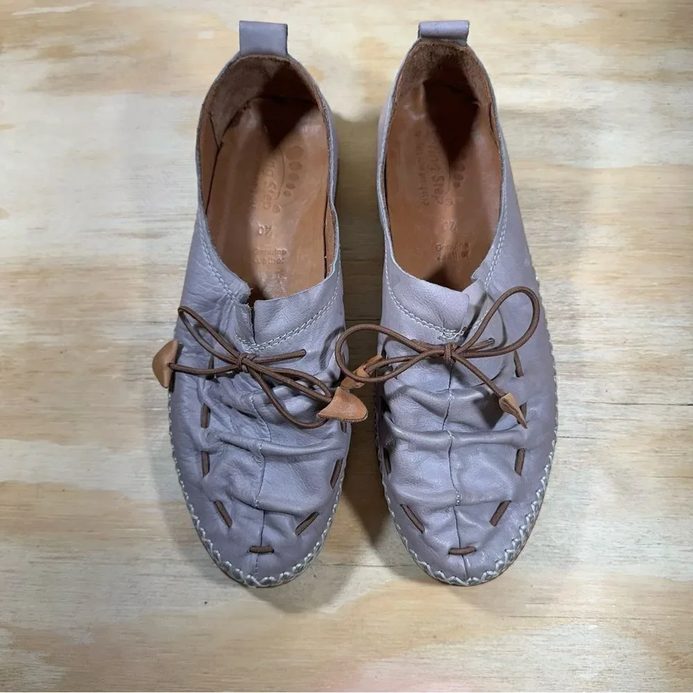Spring Step Berna Taupe Leather Shoes Women’s Size 9